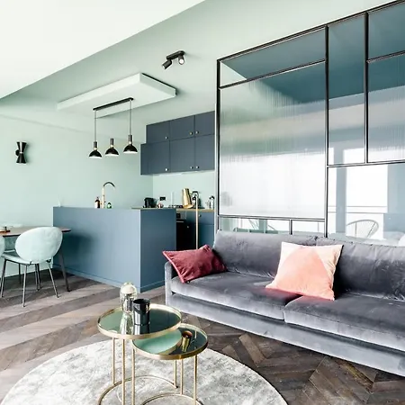 Luxueuze Met Frontaal Zeezicht Daire Knokke-Heist